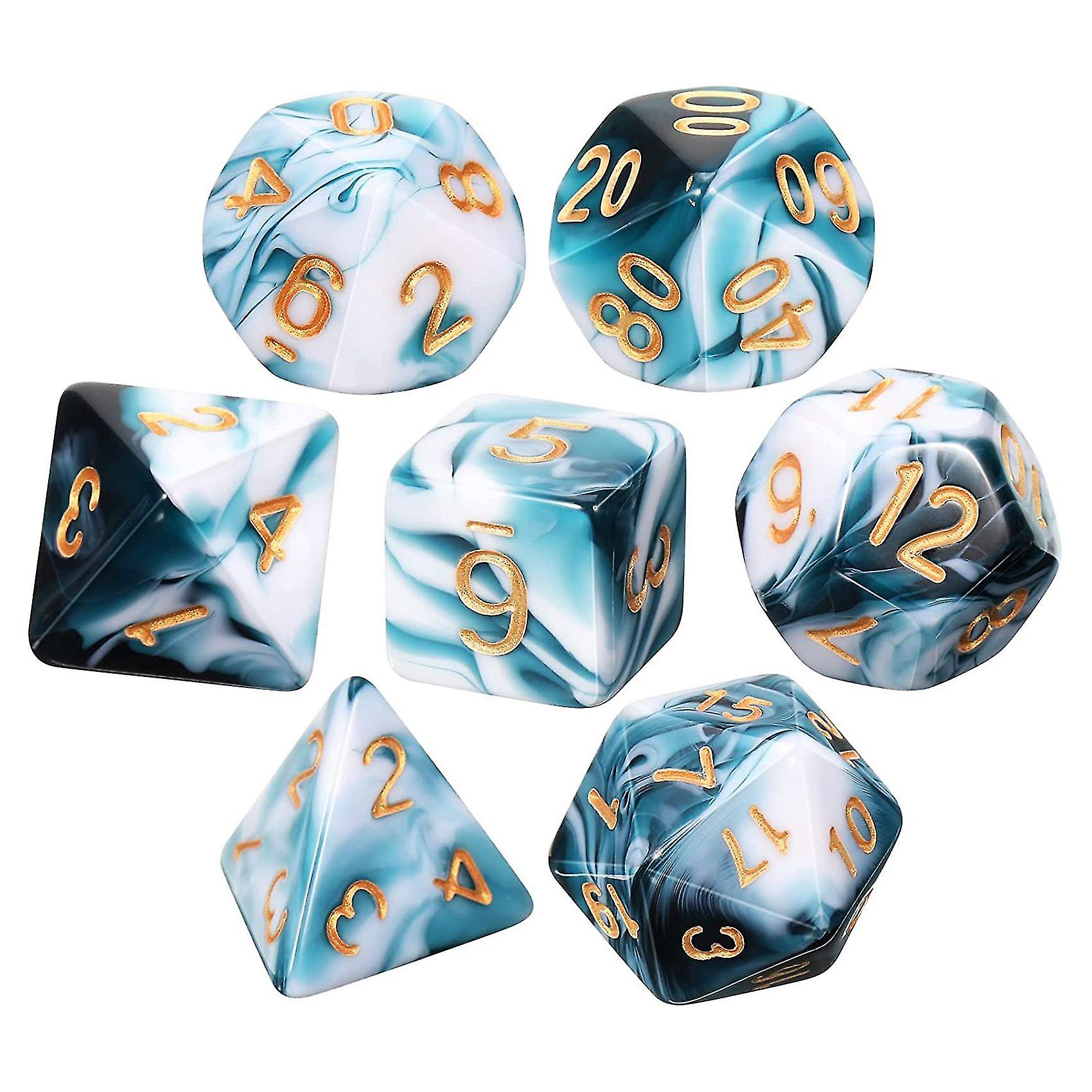 7 Pieces Set Polyhedral Set Role Playing Dices Set For Dnd Role Playing