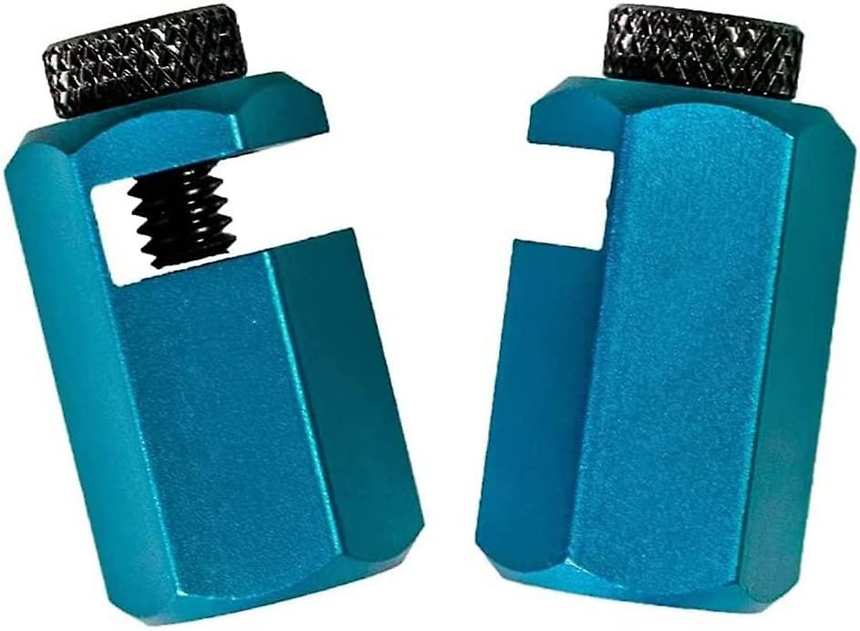 2 Pieces Series High Stair Gauges for Layout, Fixing Square, Rip Guide, Speed Square Jigs (Blue)