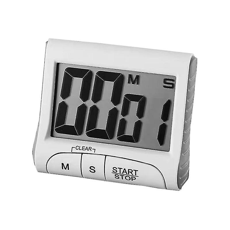 Kitchen Timer, 1 Pack Digital Kitchen Timers Magnetic Countdown Timer With Loud Alarm, Big Digits, Back Stand For Cooking, Classroom, White