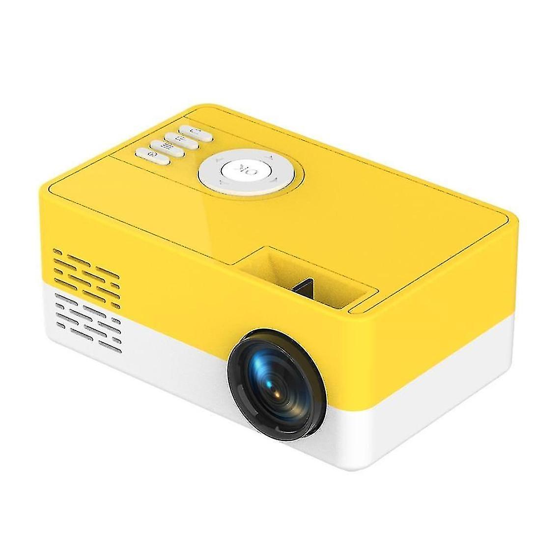 Yyh-mini Projector Supports 1080p Hdmi Usb (yellow)