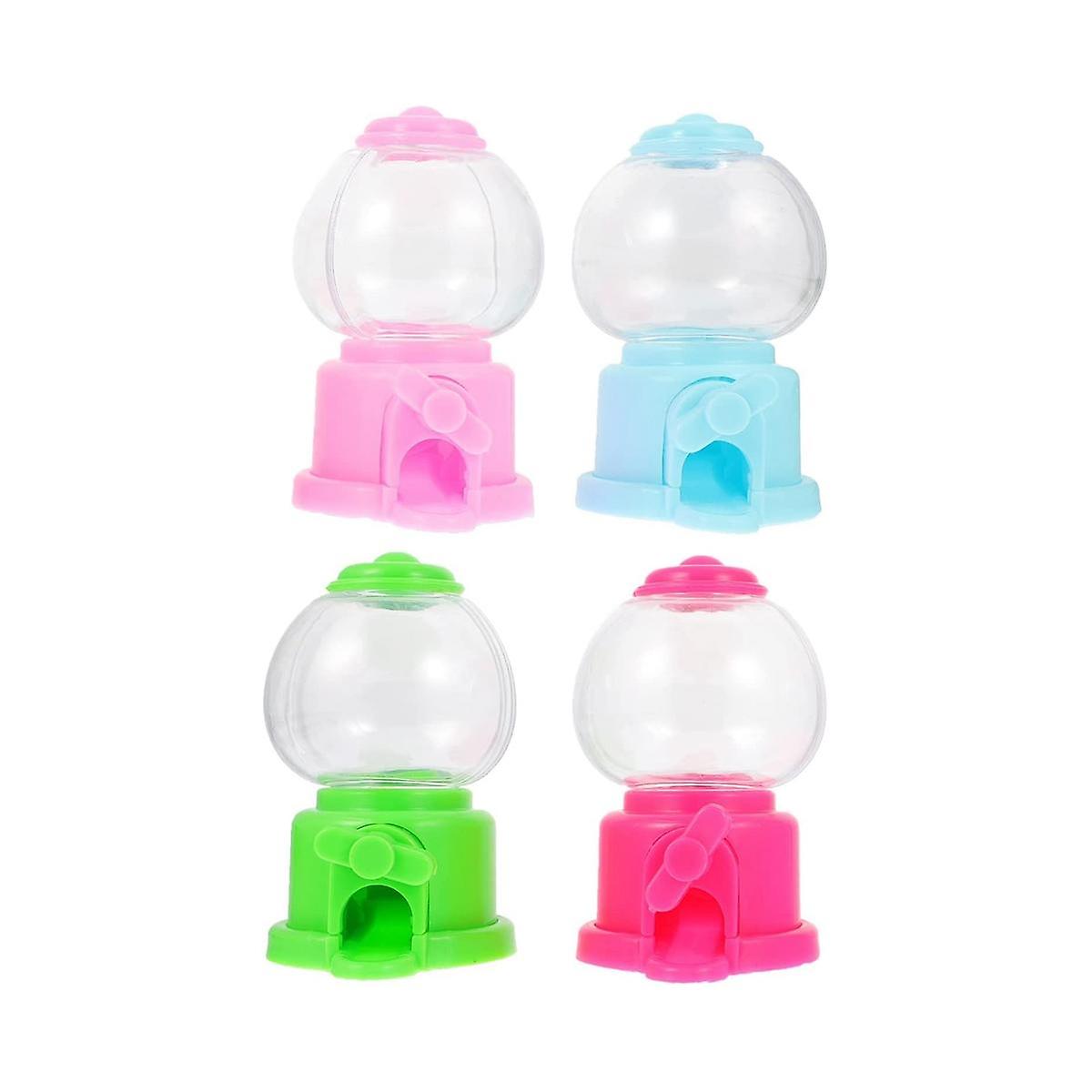 Gumball Machine, 3,7 polegadas Mini Candy Dispenser Gumball Machines Party Gifts (4 Pack)