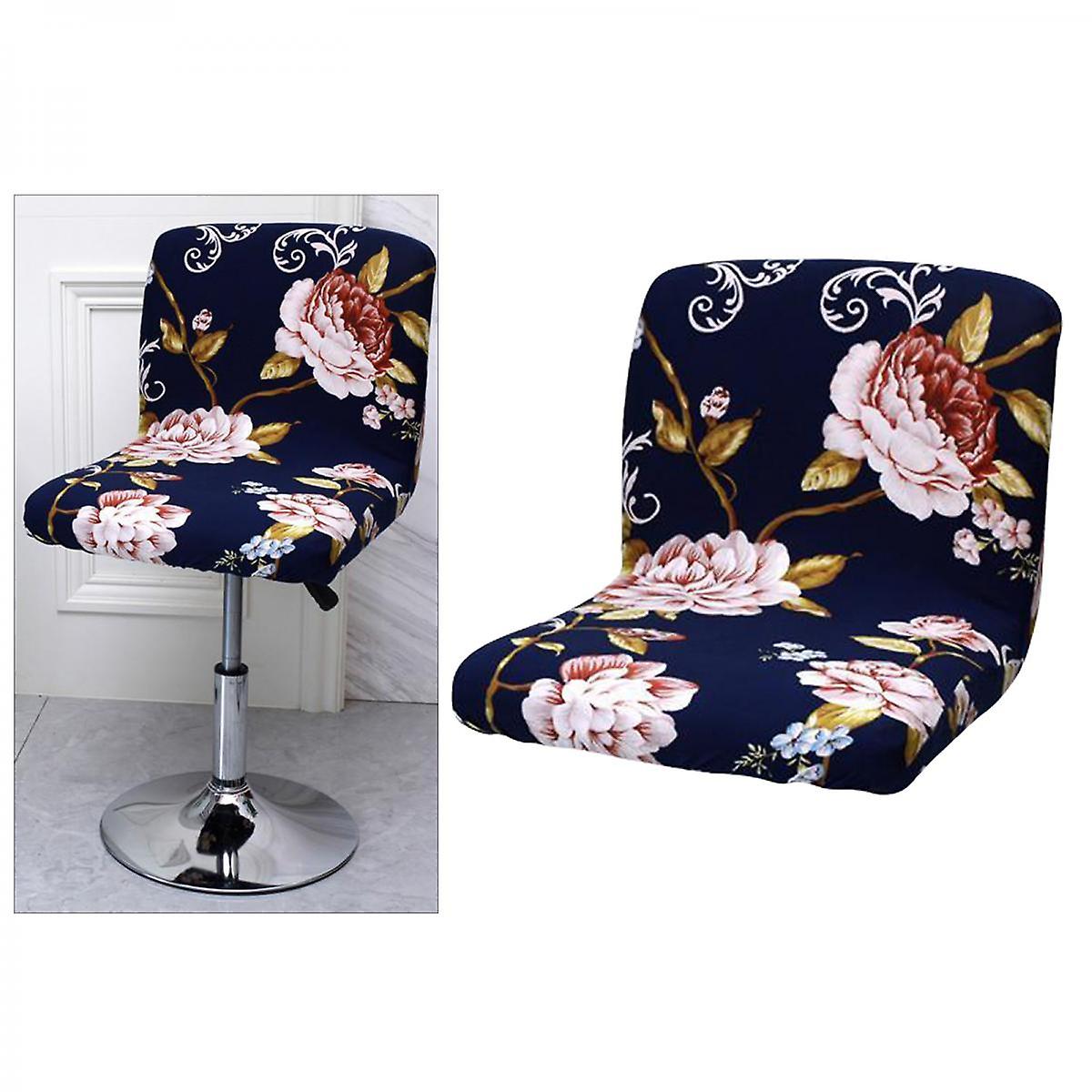 Elastik Tabure Sandalye Örtüsü Polyester Çıkarılabilir Kısa Arka Sandalye Örtüsü Stil 5