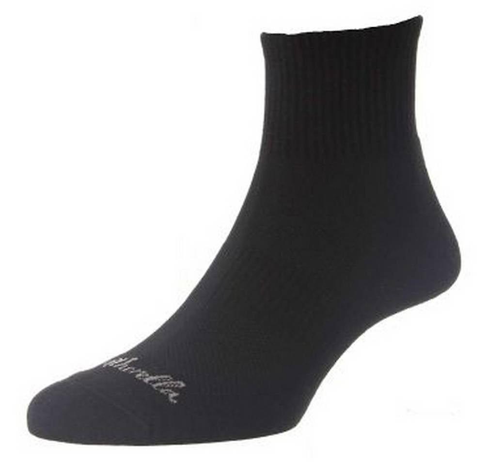Pantherella Step Organic Cotton Sneaker Socks - Black