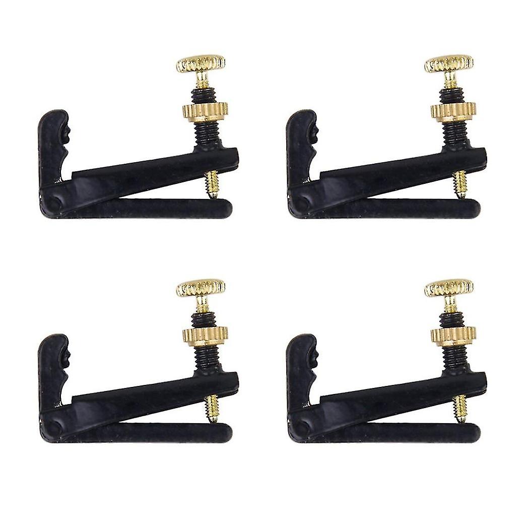 4 Piece 3/ 4-4/ 4 Violin Fine Tuner String Plate