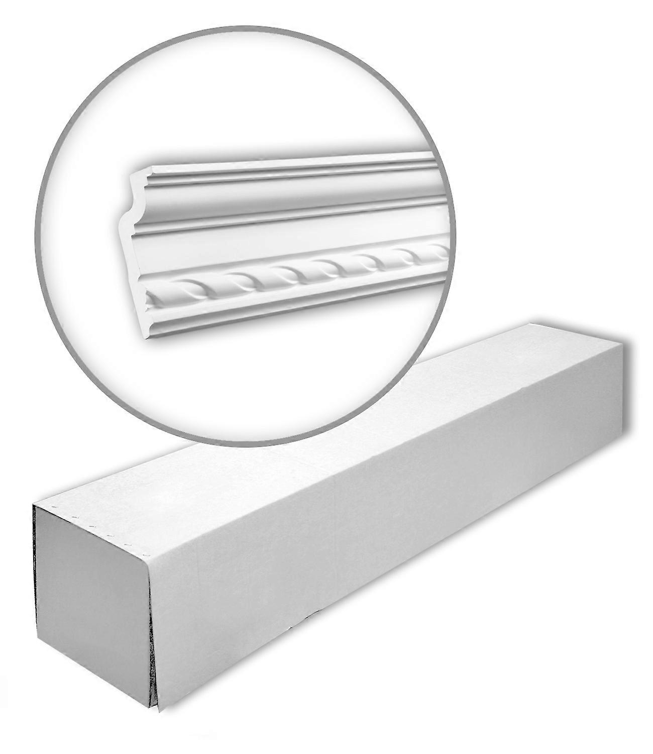 עיצוב Profhome 15 x תבניות כתר 150119-box Profhome קצף פוליאוריתן קשיח לבן מוכן מראש