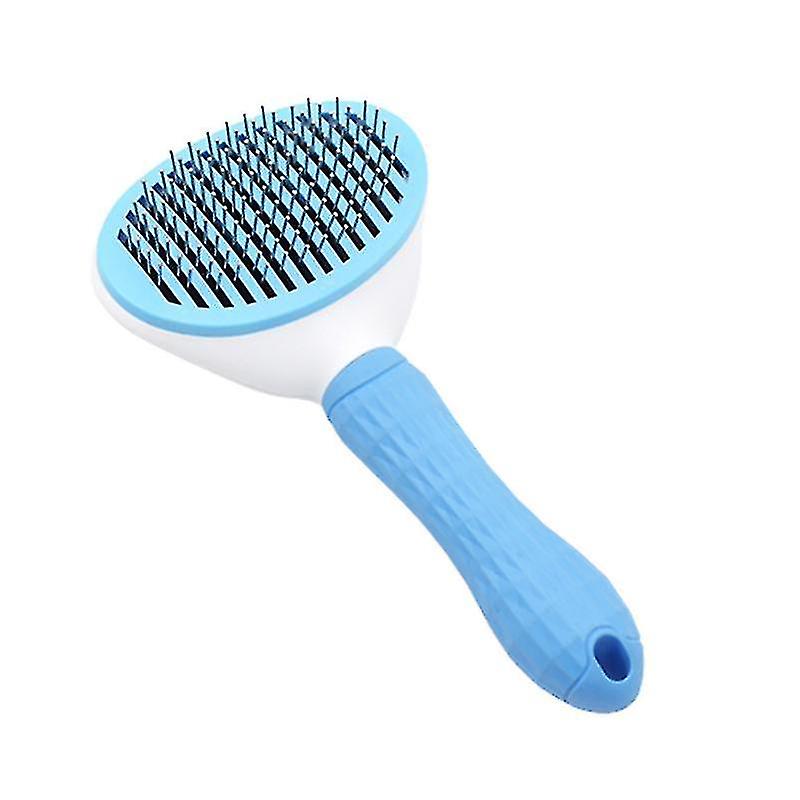 Dog Brush Cat Brush Grooming Comb,self Cleaning Cat Dog Slicker Brushes With Smooth Handle,pet Grooming Tool-e