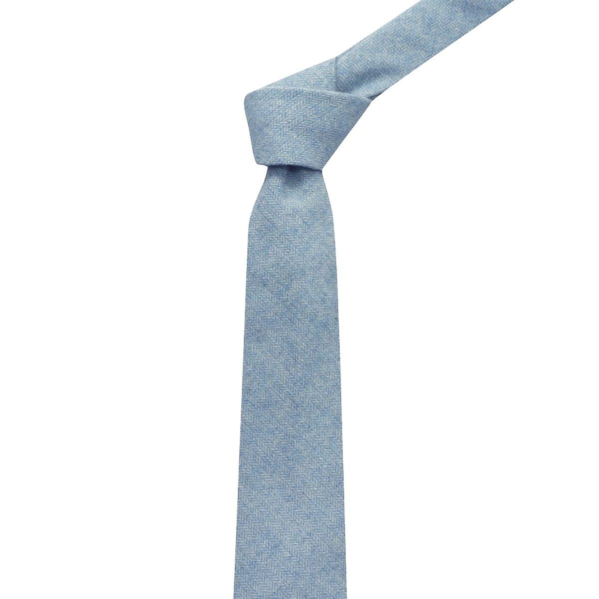Sky Blue Herringbone Tie