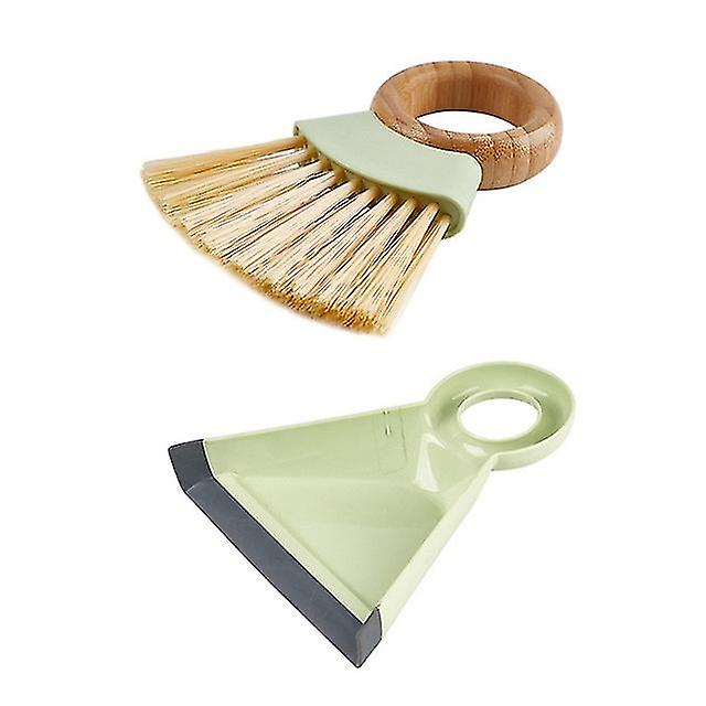 Desktop Cleaning Broom Dustpan Set Mini Handy Dust Cleaning Sweeping Brush Dustpan For Table Desk Keyboard