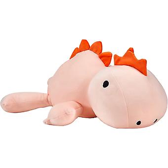 Super Soft Dinosaur Weighted Stuffed Animals for Anxiety,Stuffed Animal Plush Toys for Kids,Cute Warm Plushie Throw Pillows,Pink,Medium