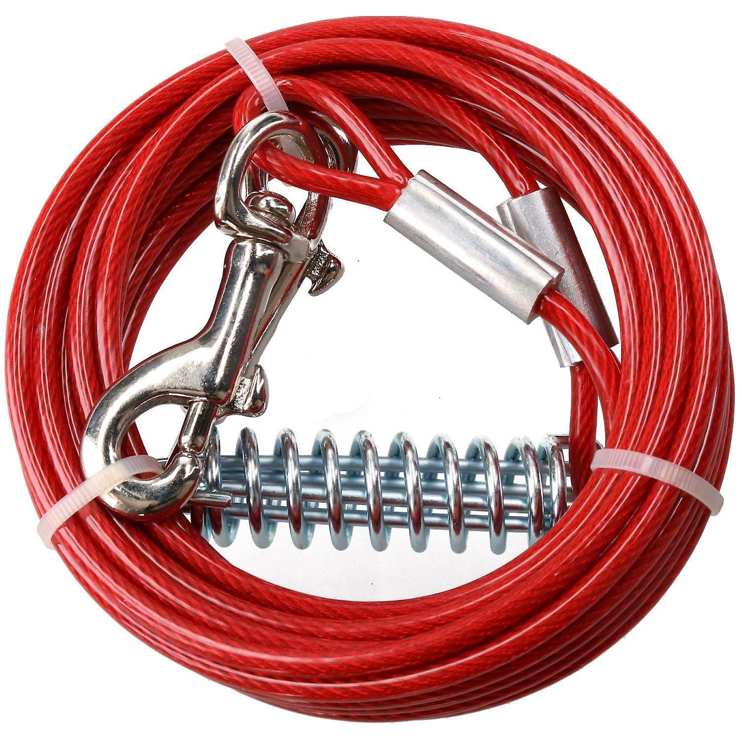 15ft/ 4.5M Weather Resistant Strong Secure Pet Dog Tie-Out Cable