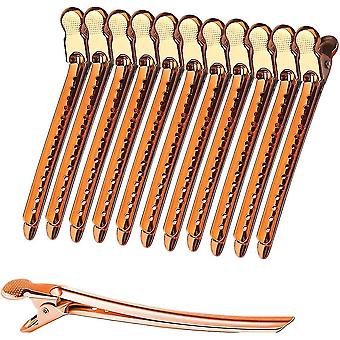 12 pezzi 3,5 pollici metal clip per capelli fai da te Duckbill Professional Styling Hair Clips