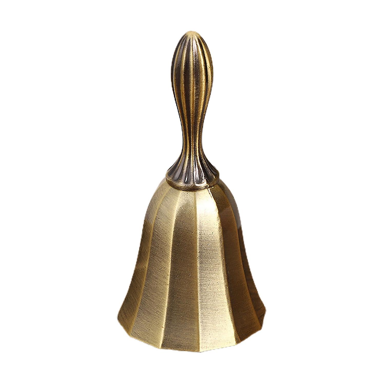 ZHOUBA Portable Call Bell Widely Use Zinc Alloy Solid Decorative Dinner Handbell for Home