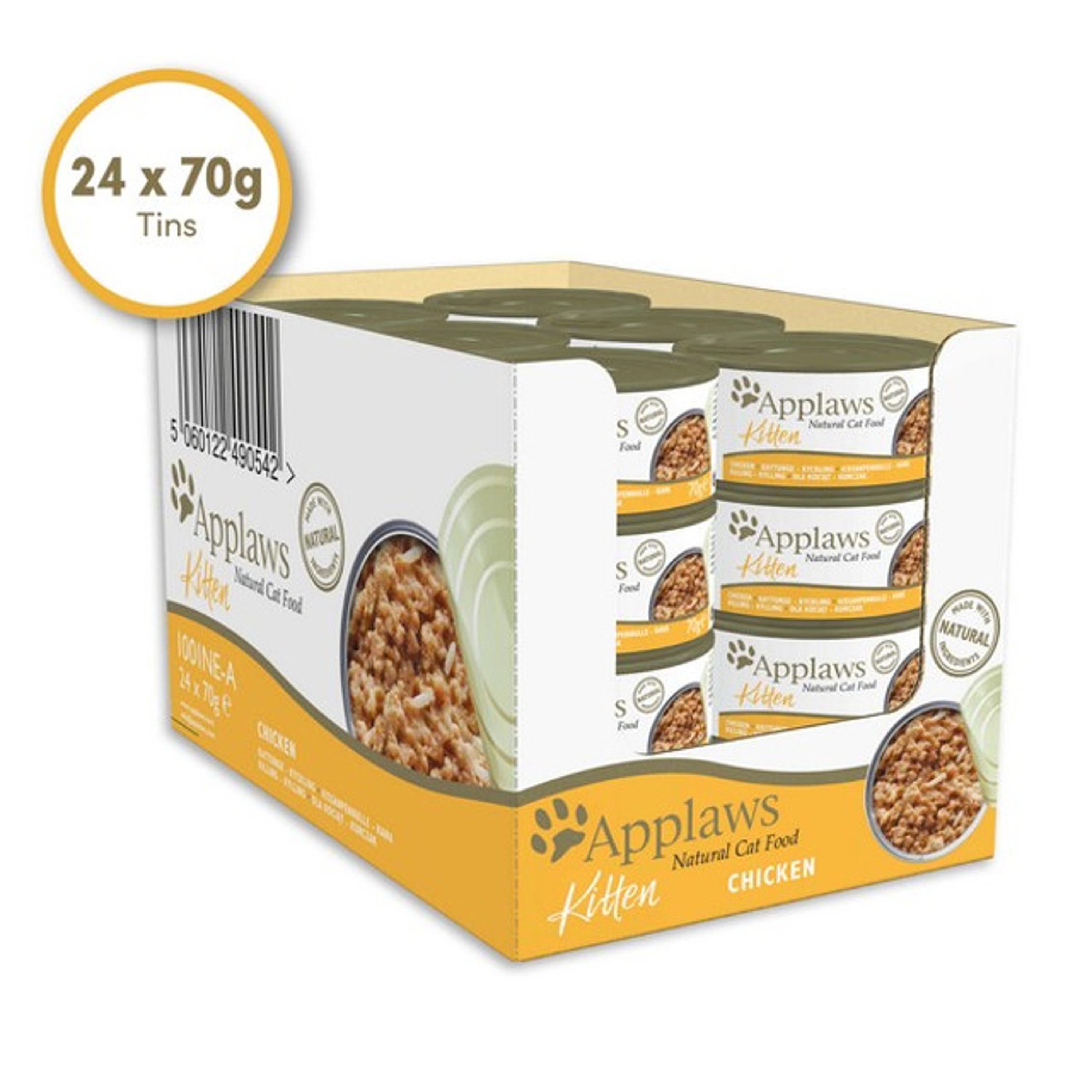 Applaws 小猫湿粮鸡肉 24 x 70g