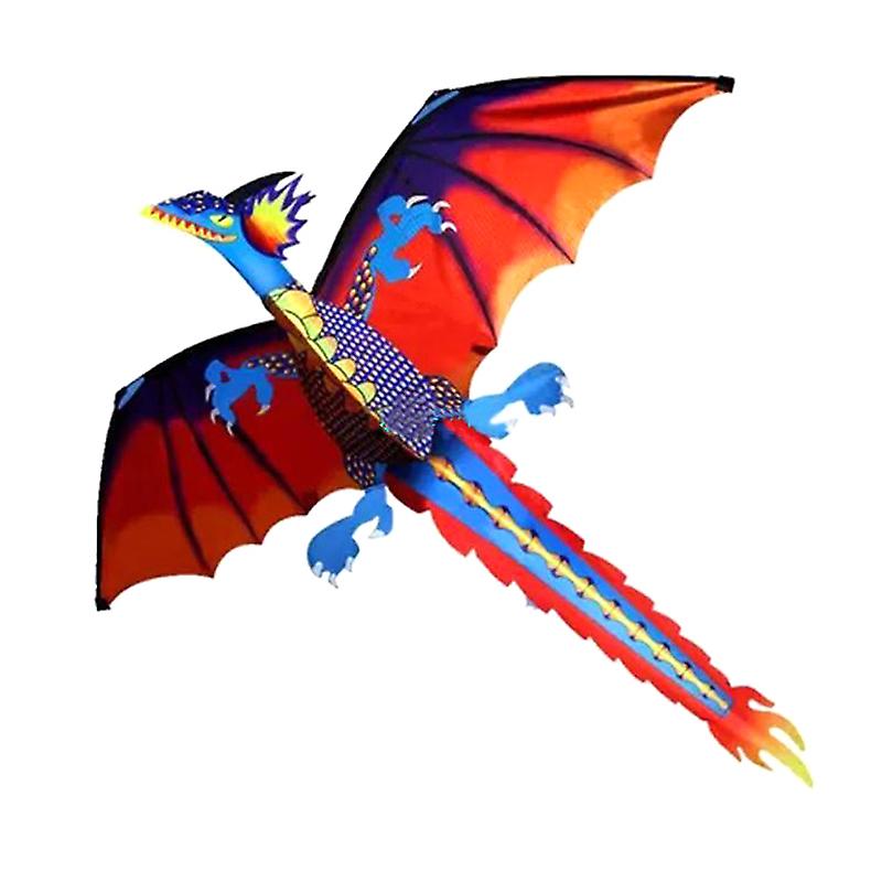 Huge 3D Dragon Kite Single Line with Tail Family Outdoor Sports Children Fun Toy