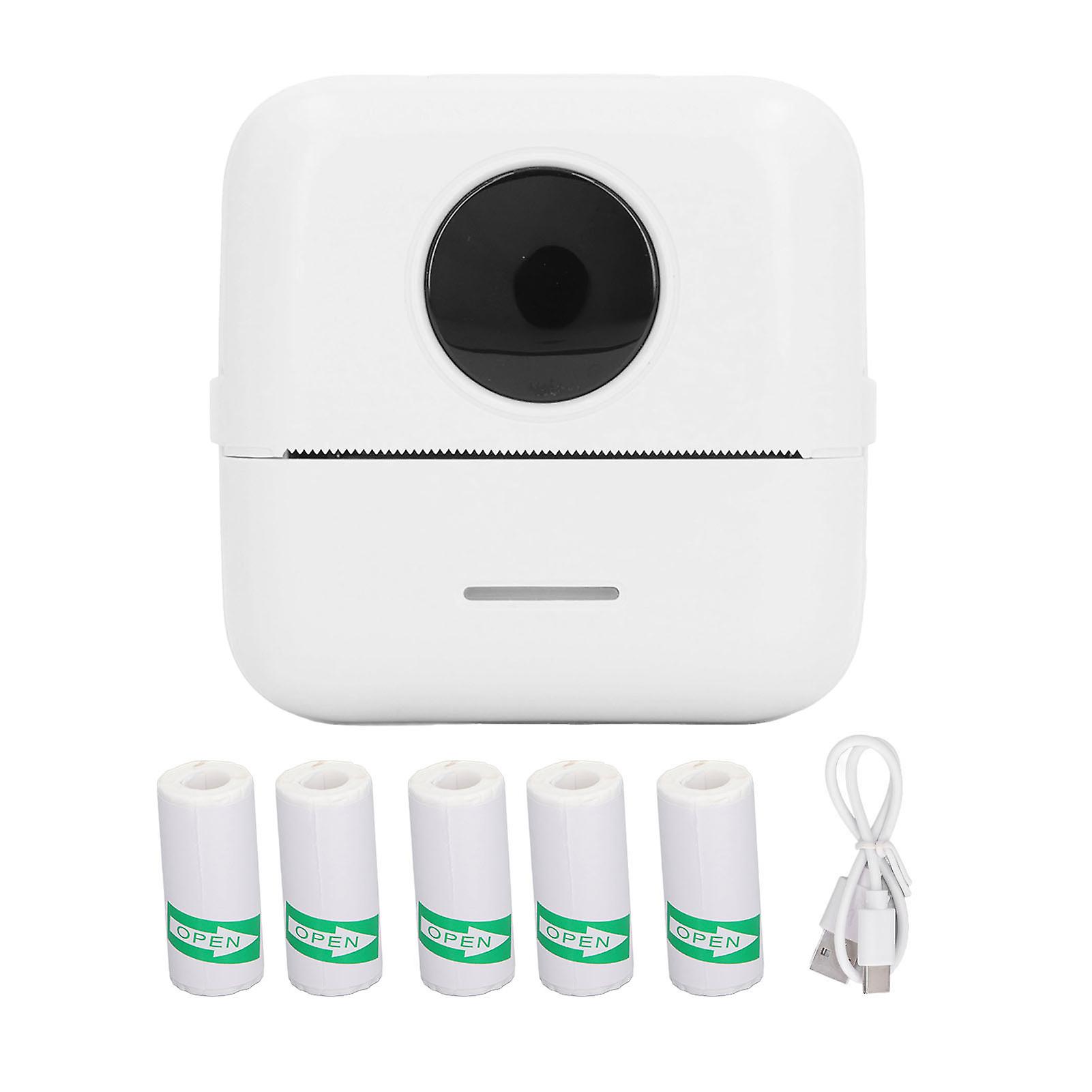 Stampante termica tascabile Mini stampante portatile ad alta definizione Bluetooth per etichetta con codice QR