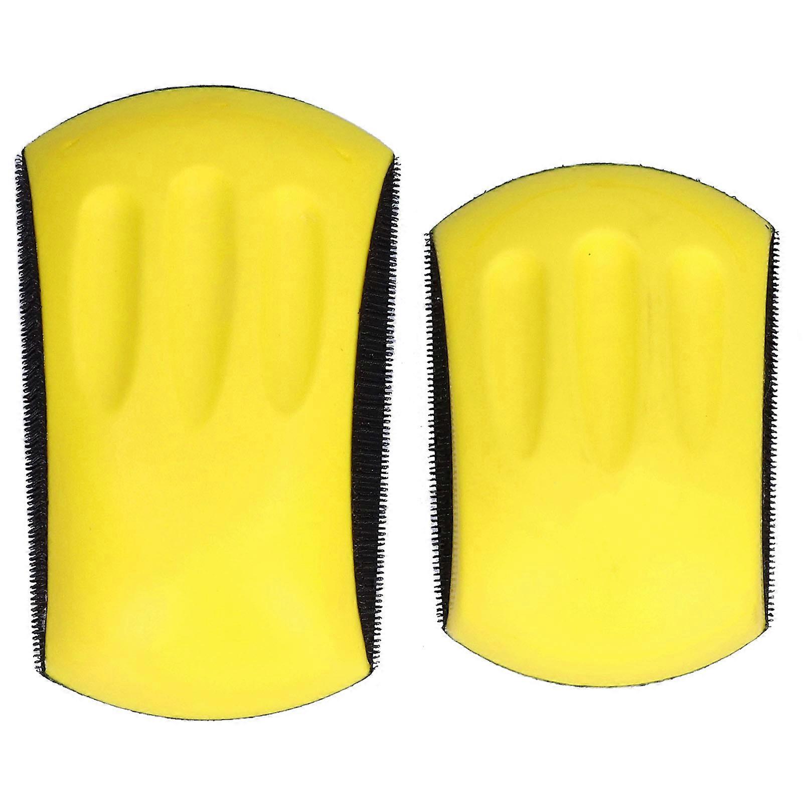 5 Inch 6 Inch Self-Adhesive Handheld Sanding Disc, Portable Hand Sanding Block for Woodworking