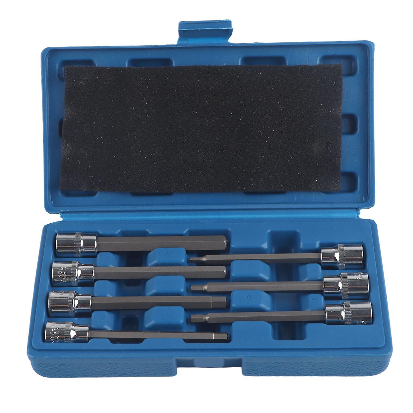Professional hex bit socket set for mechanics - 7Pcs 3/4/5/6/7/8/10 mm
