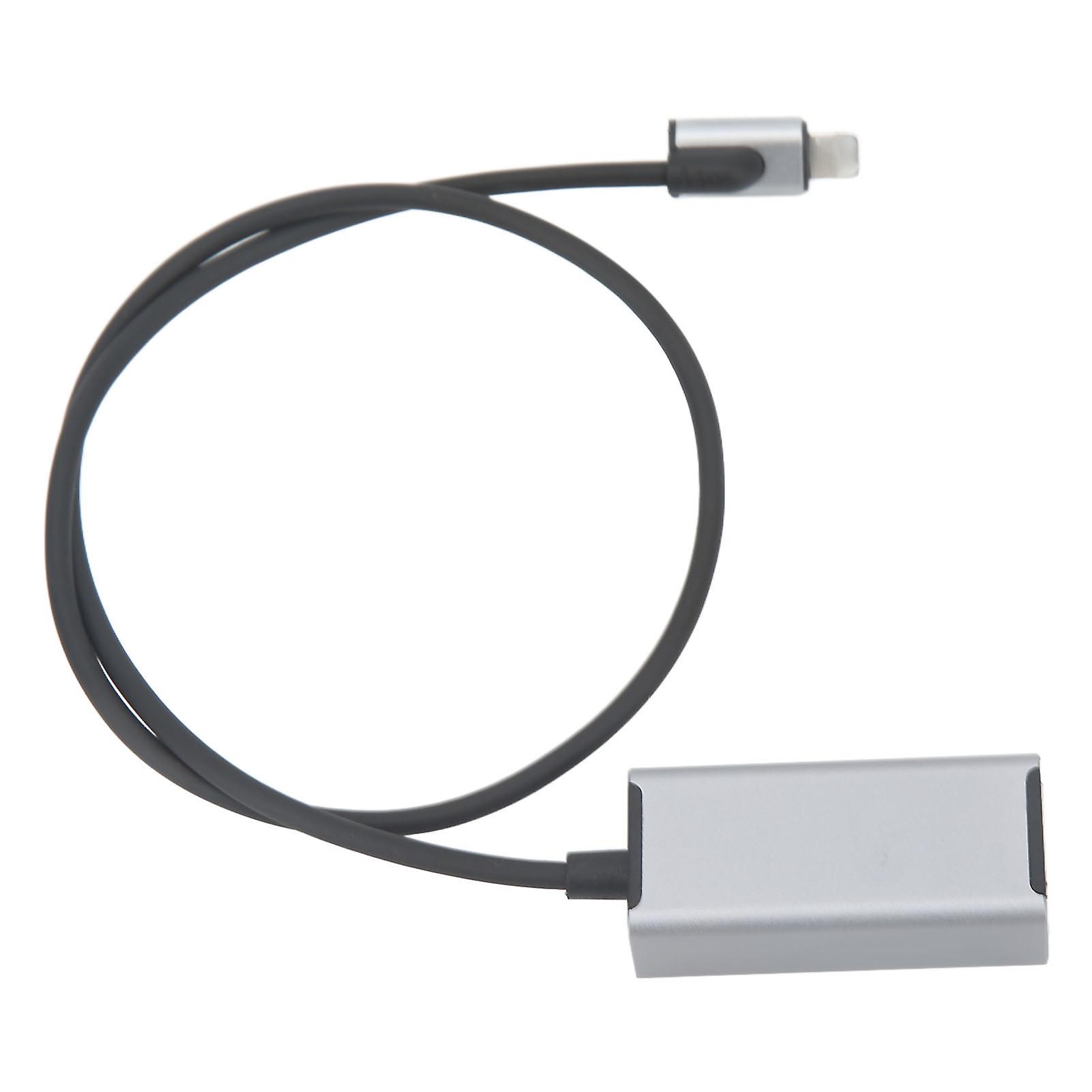For IOS to RJ45 Ethernet LAN Adapter 10Mbps to 100Mbps PD20W Charging Port for Iphone Tablet 
