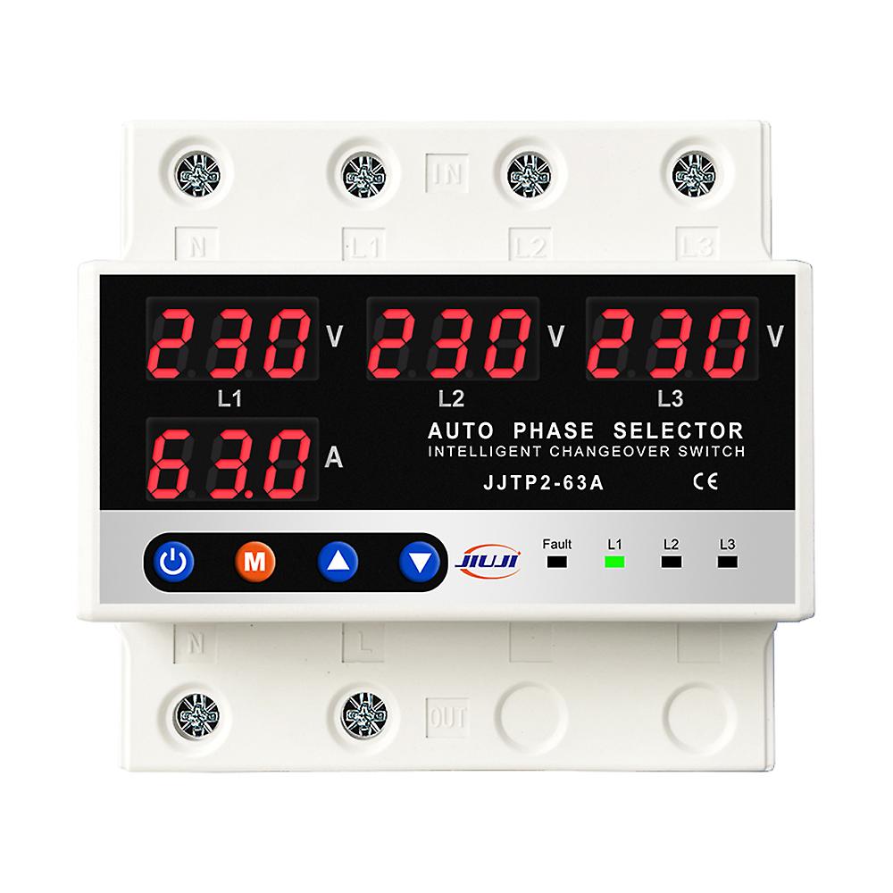 Multifunctional Microcontroller Based 3p Protector Digital Voltage Current