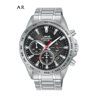Lorus sport man Men's Analog Solar Watch with Stainless Steel Bracelet RZ501AX9