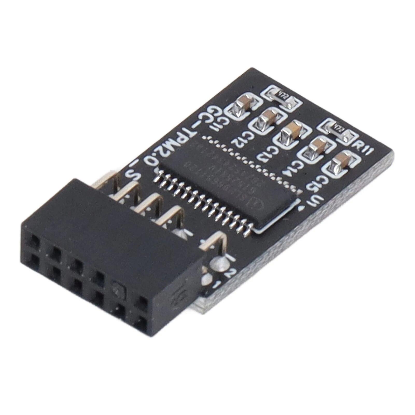 Encryption Security Module Easy Install SPI Interaface TPM 2.0 Module Electronic Component Length 27mm for Replacement~7223