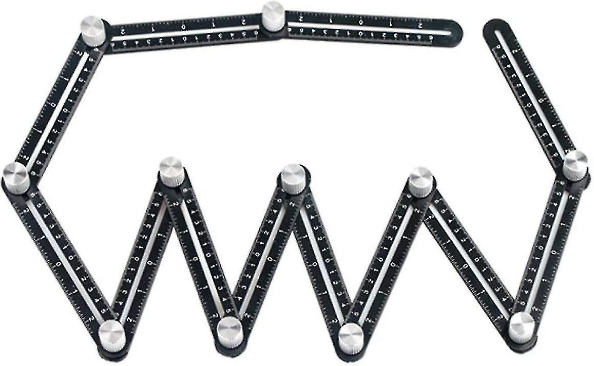 Premium Aluminum Alloy Multi-Angle Measuring Ruler - Layout Tool for Builders