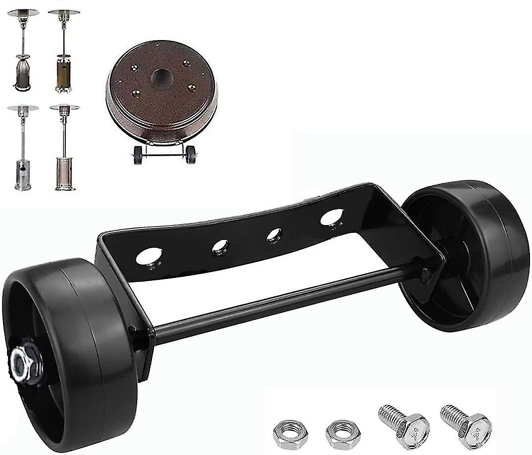 Universal Patio Heater Wheel Kit-Easy to Move/Install-Gas Patio Heater Replacement Universal Movable Wheel