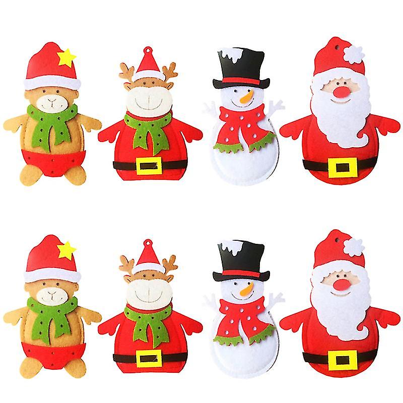8pcs Christmas Tableware Holder