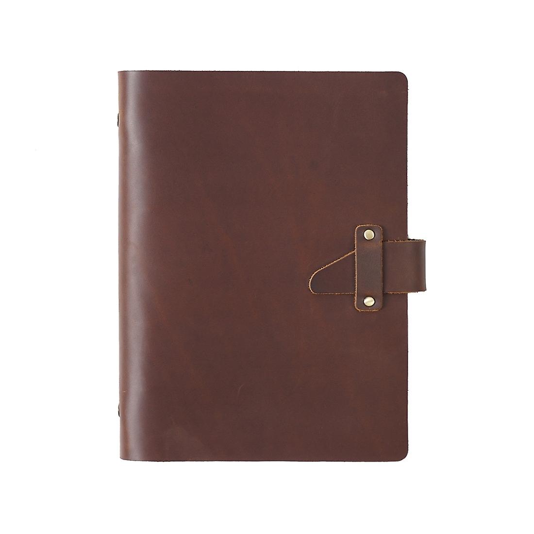A5 Cowhide Retro Loose-leaf Notebook