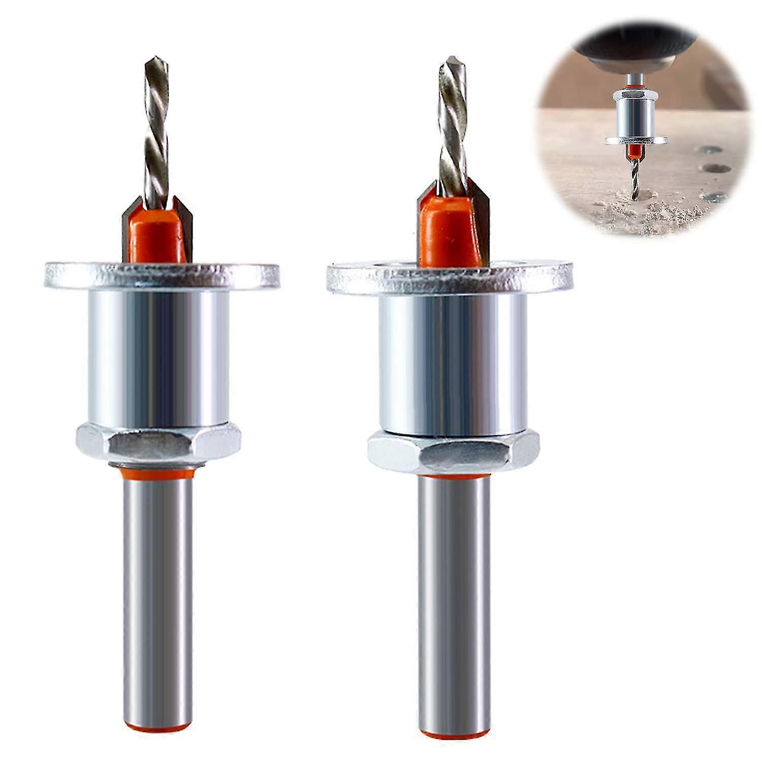 Pieces Woodworking Drill Bits, Hss Drill Bit Set, 8mm Steel Conical Drill Bits, Chamfer Drill Bit Set