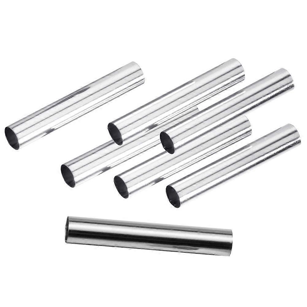 Set of 30 molds for cream rolls - chrome-plated metal
