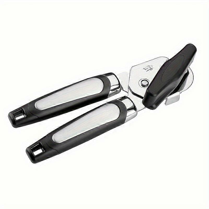 Stainless Steel Multi-functional Can Opener, 3-in-1 Manual Tin Opener With Lever Bar, Strong Grip Can Lid Lifter, Kitchen Tool, Heavy-Duty, Ergonomic