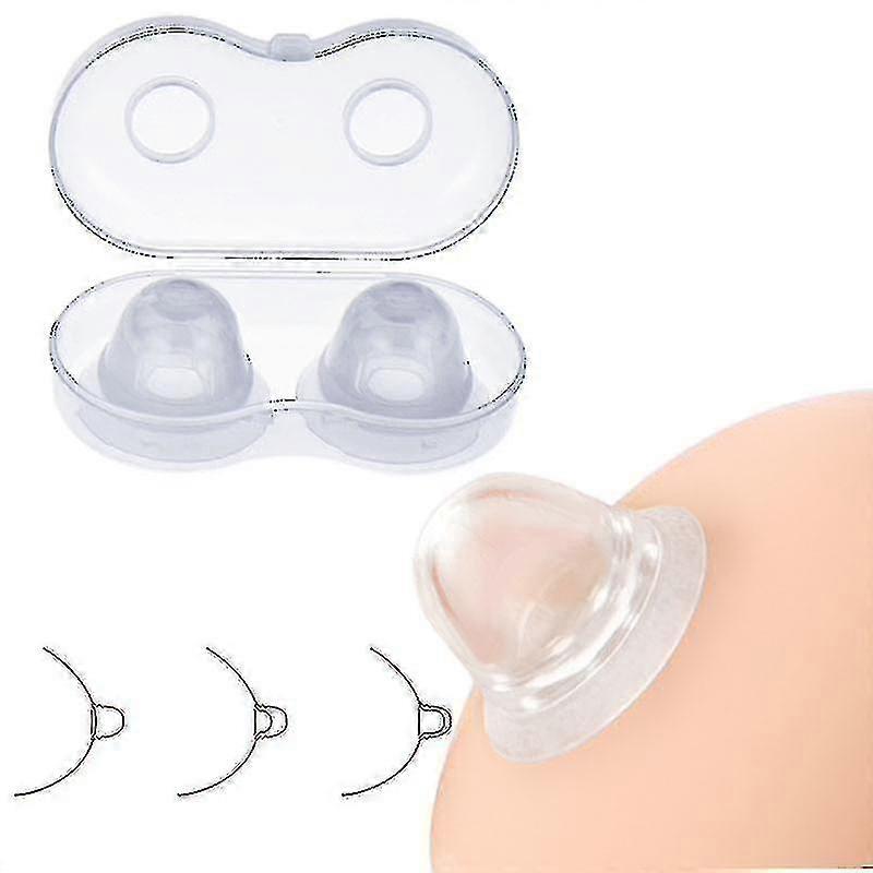 Silicone Nipple Correction Niplette Nipple Shield Sucker Corrector Flat 2pcs Corrector Flat Silicone Nipple Breast Correction