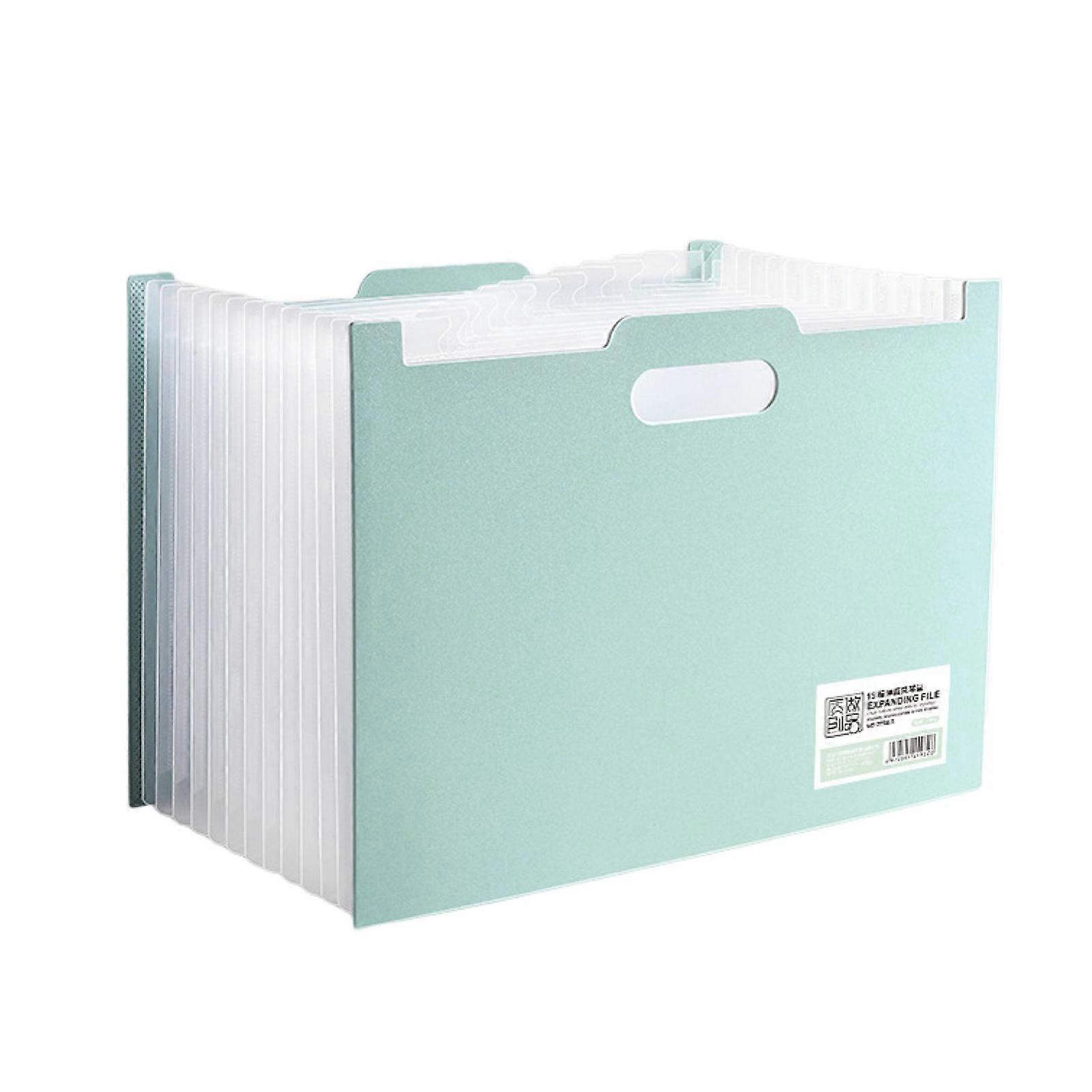 Accordion File Folder Expanding Vertical File Organizer 13 Pockets Folder with Colored Labels for Home Office School