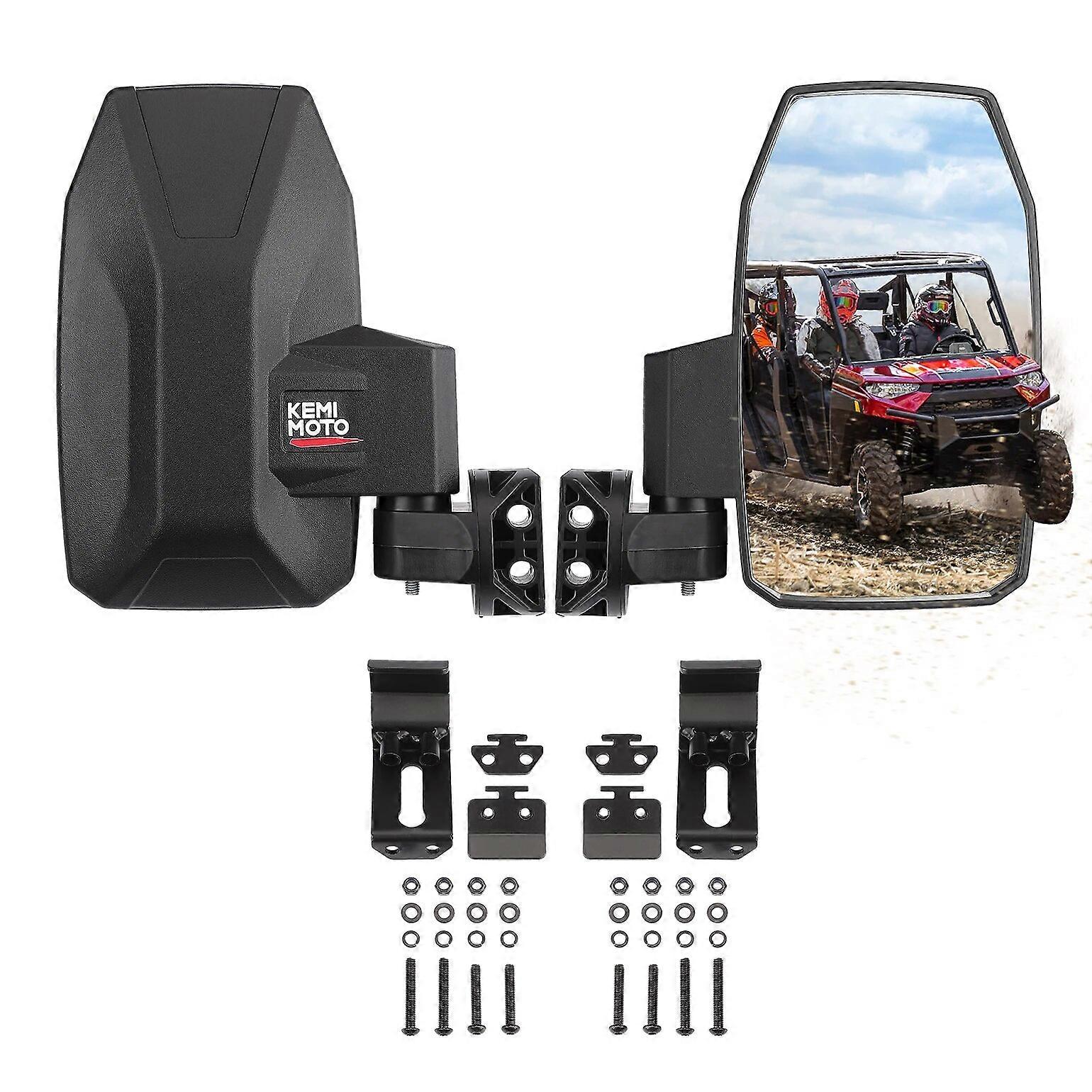 Upgraded Utv Side Mirror Compatible With Polaris Ranger Xp 1000 900 570 General 1000 For Can-am Defender Maverick Trail