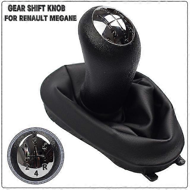 Manual 5 Speed Car Gear Shift Knob Lever With Boot Cover For Renault Clio 2 Clio 3 Megane 2 Scenic 2 Kangoo