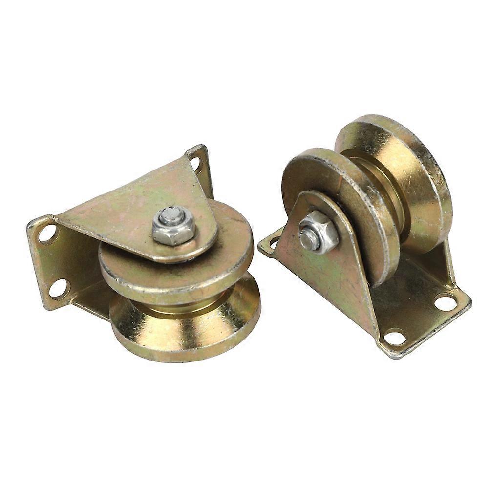 2pcs V סוג רולר שער הזזה V חריץ מסילת מסלול עבור מכונה תעשייתית דלת הזזה