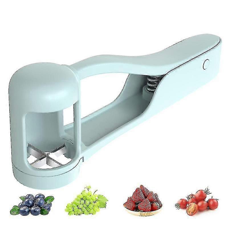 Grape Slicer Strawberry Cutter Grape Cutter Small Seedless Fruit Easily And Quickly Ergonomic Handle 304 Stainless Steel Knives
