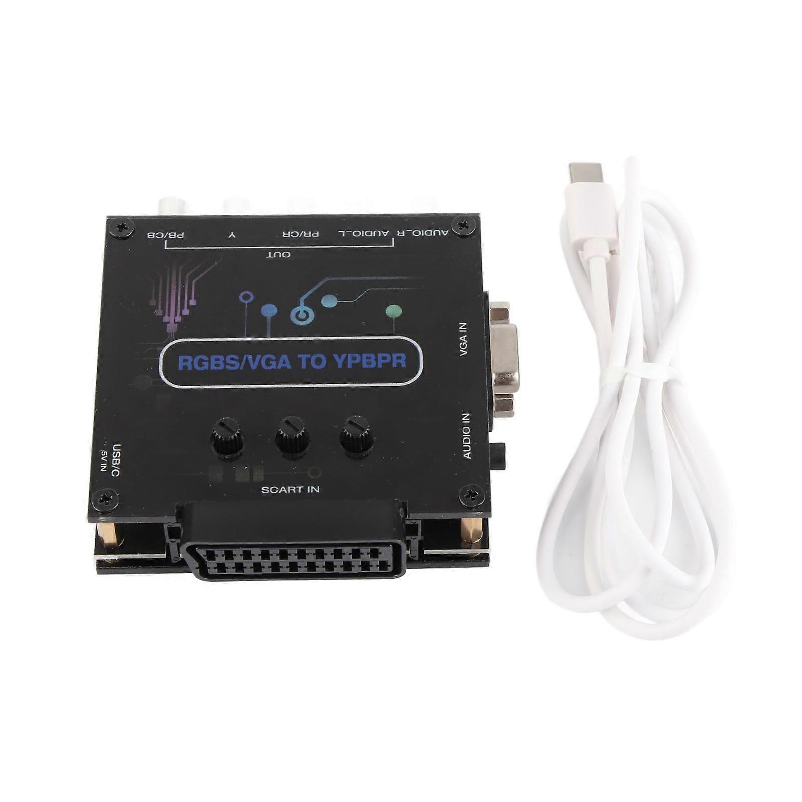 Convertisseur de composants RVBS VGA SCET vers YPBPR pour SFC pour Genesis pour N64 pour Dreamcast pour Wii pour MD pour Saturn