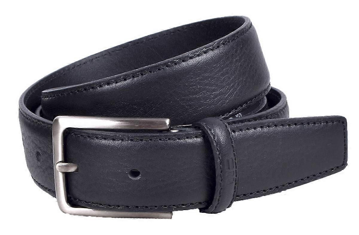 Miguel Bellido Classic Smooth Leather Belt - Black