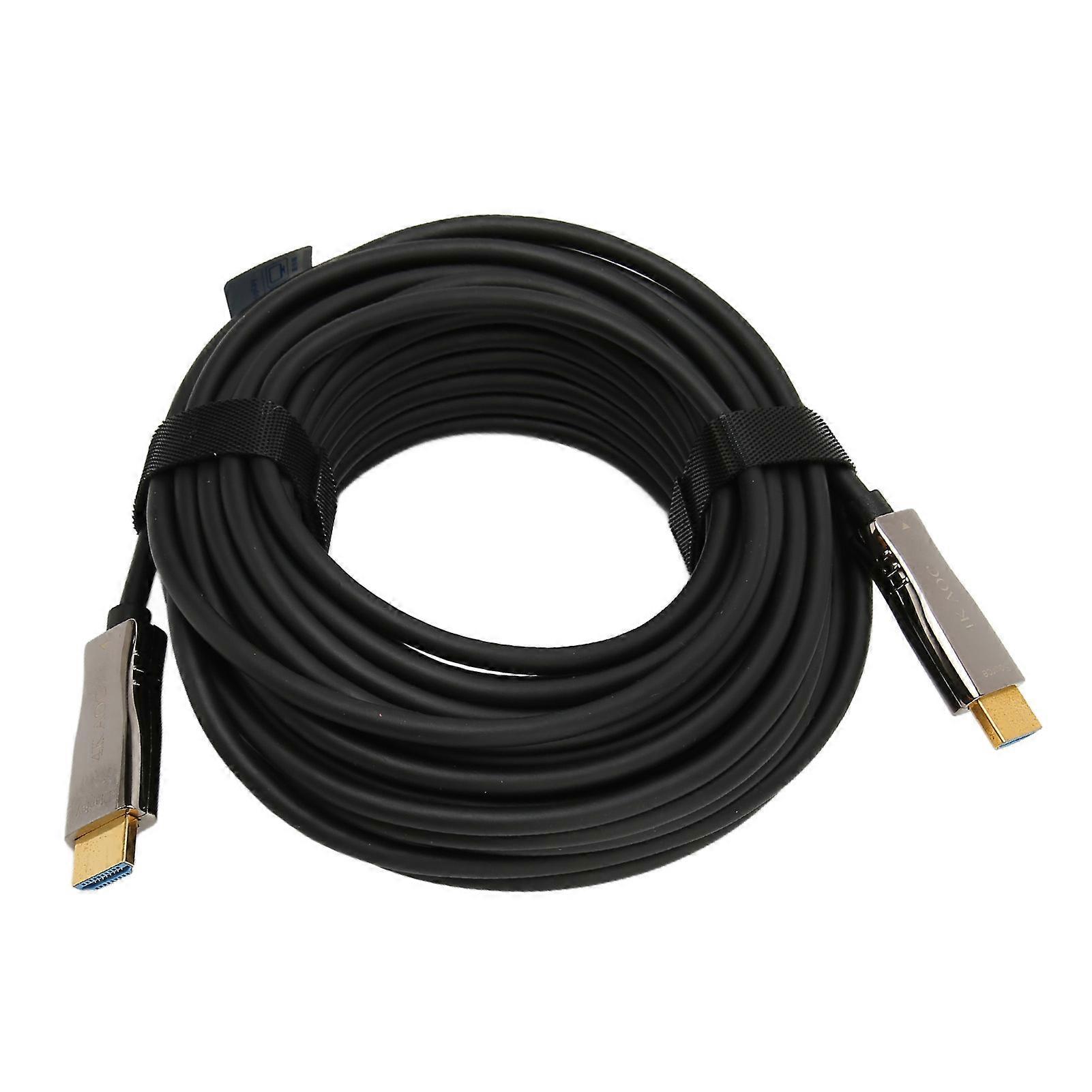 4K HD Multimedia Interface Cable 18Gbps Optical HD Multimedia Interface to HD Multimedia Interface Cable Cord 10m / 32.8ft