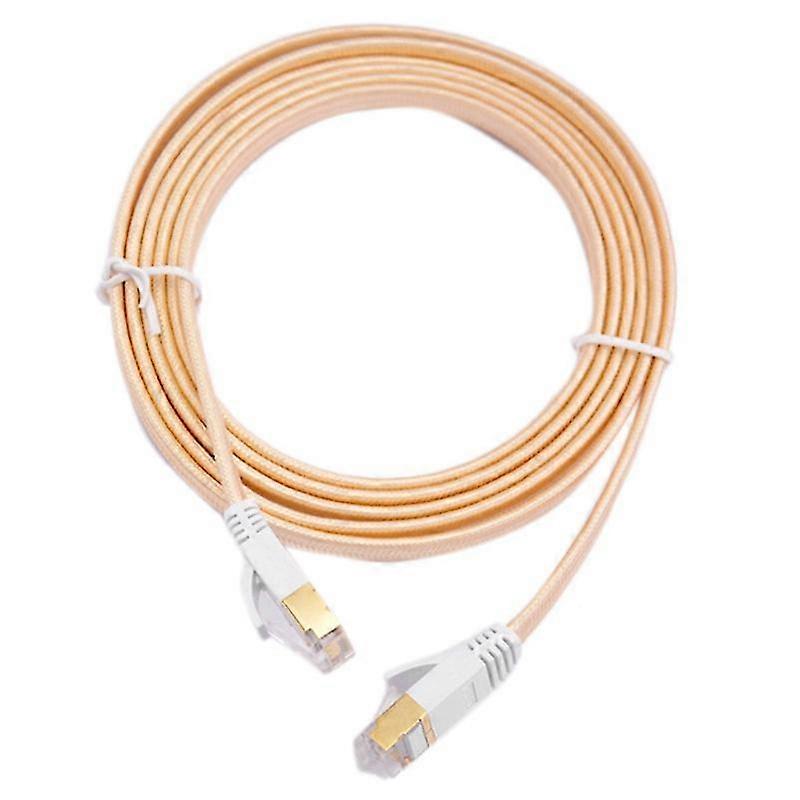 Network Cable,category 7 Gold Plated Network Cable Rj-45 Network Cable Double Shielded Network Cabl