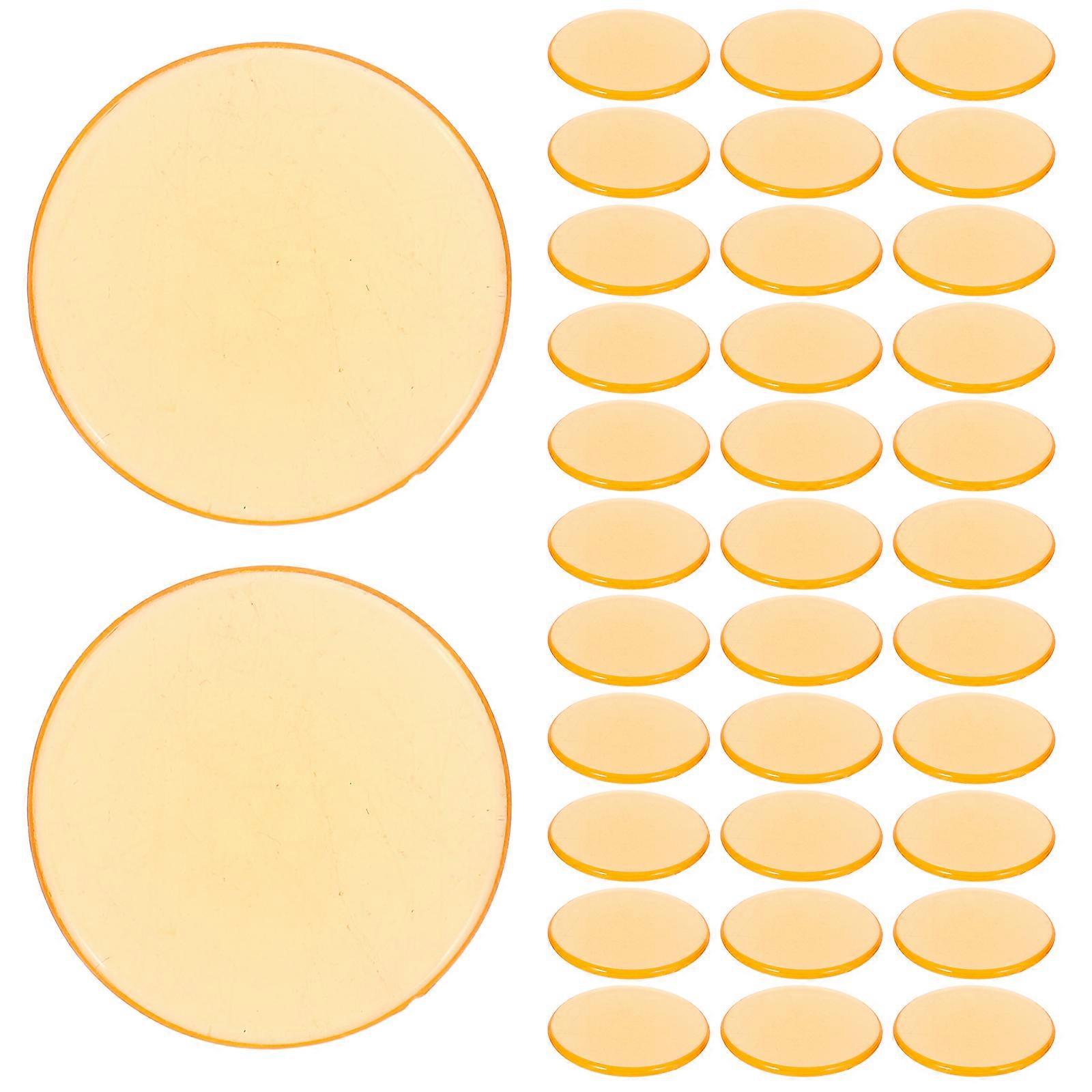 100pcs Translucent Bingo Markers Bingo Supplies Plastic Bingo Counting Chips Game Counting Chips