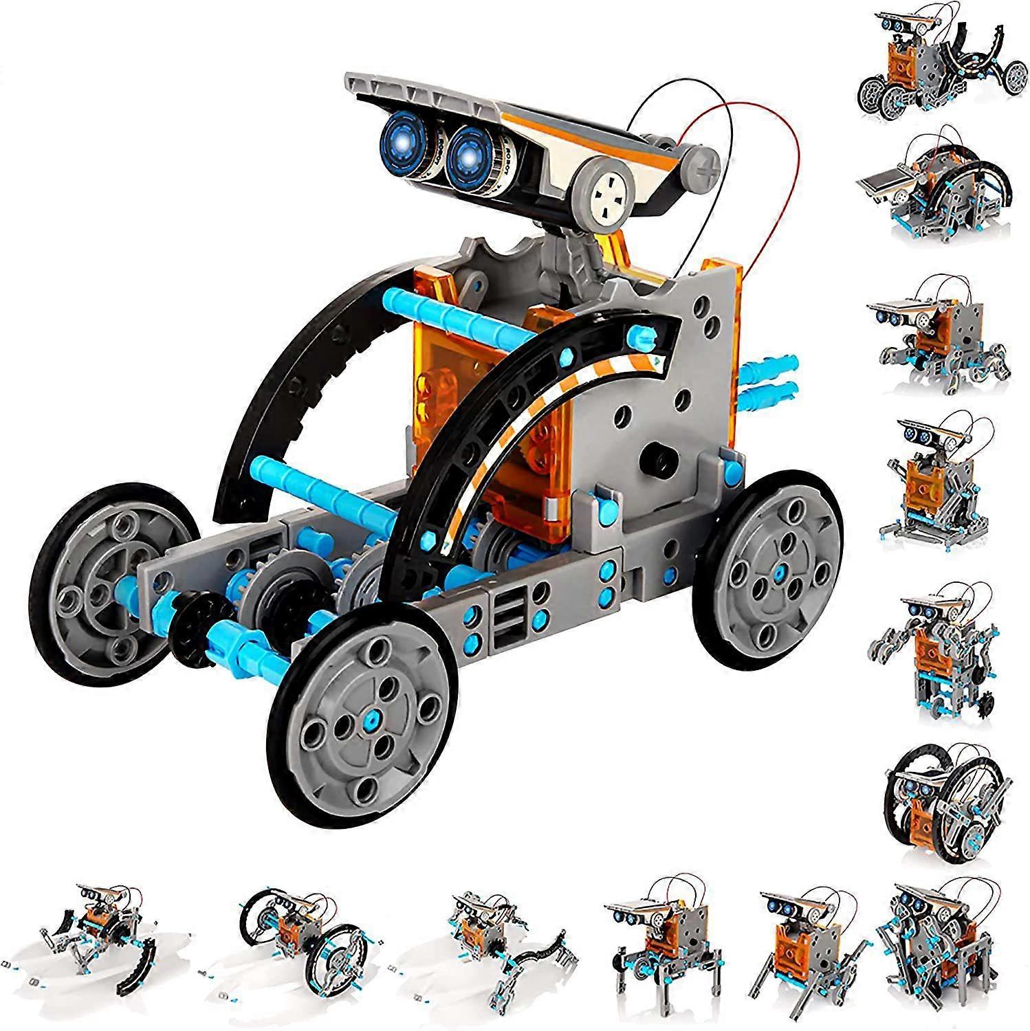 12-in-1 Science Solar Robot Kit for Kids, STEM Education DIY Solar Building Toy Experiment Set