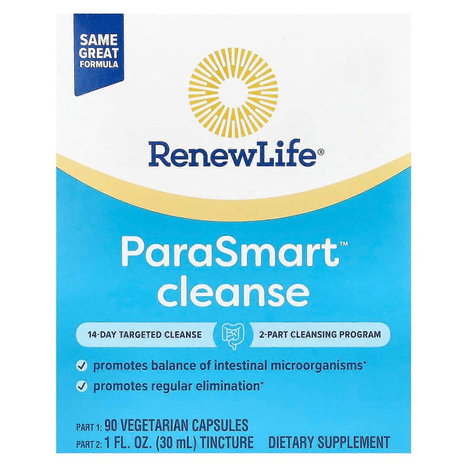 Renew Life, ParaSmart Cleanse, 14-Day Targeted Cleanse, 2-Part
