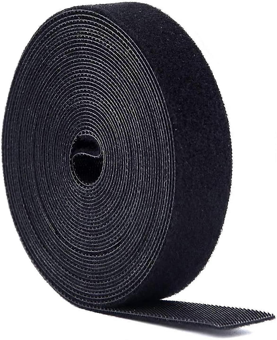 Cable Straps, 5m Cable Ties, Cable Ties Fixing Tape Hook And Loop Loop Tape Organizer(black)