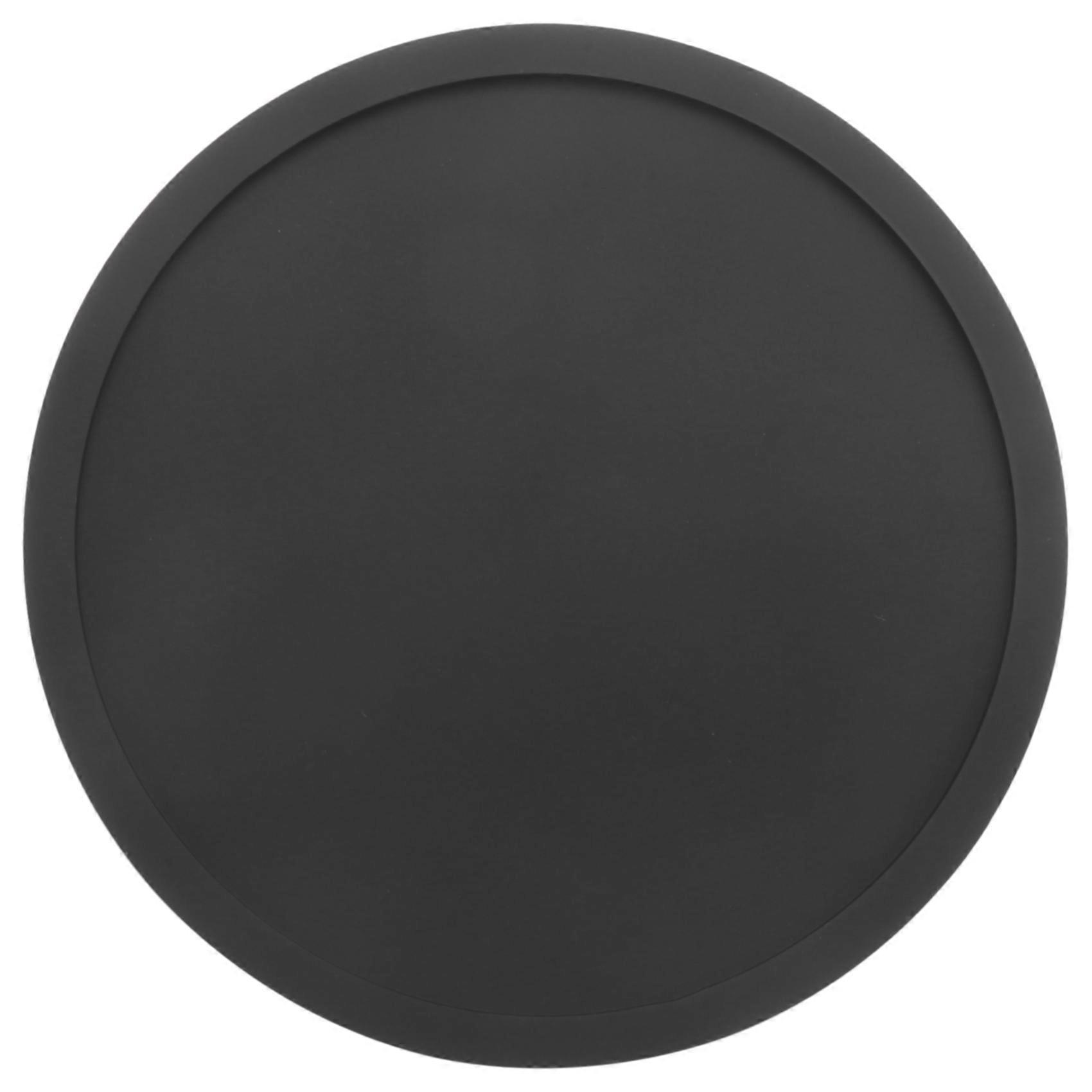 Silicone Black Drink Coasters 8 Non- Round Soft Sleek and Durable Easy to Clean Black