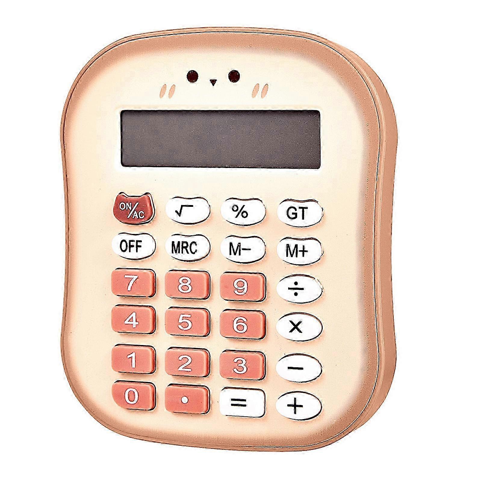 Portable Calculator 12 Digit Large LCD Display Big Buttons Easy to Press Battery Powered Colorful Calculator