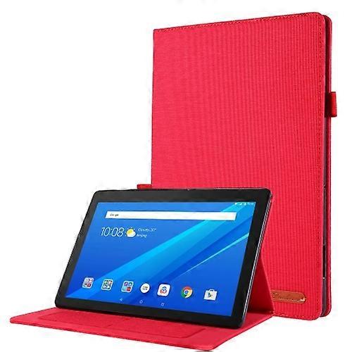ForLenovo Tab M1010.1 Cloth Style TPU Flat Protective Shell