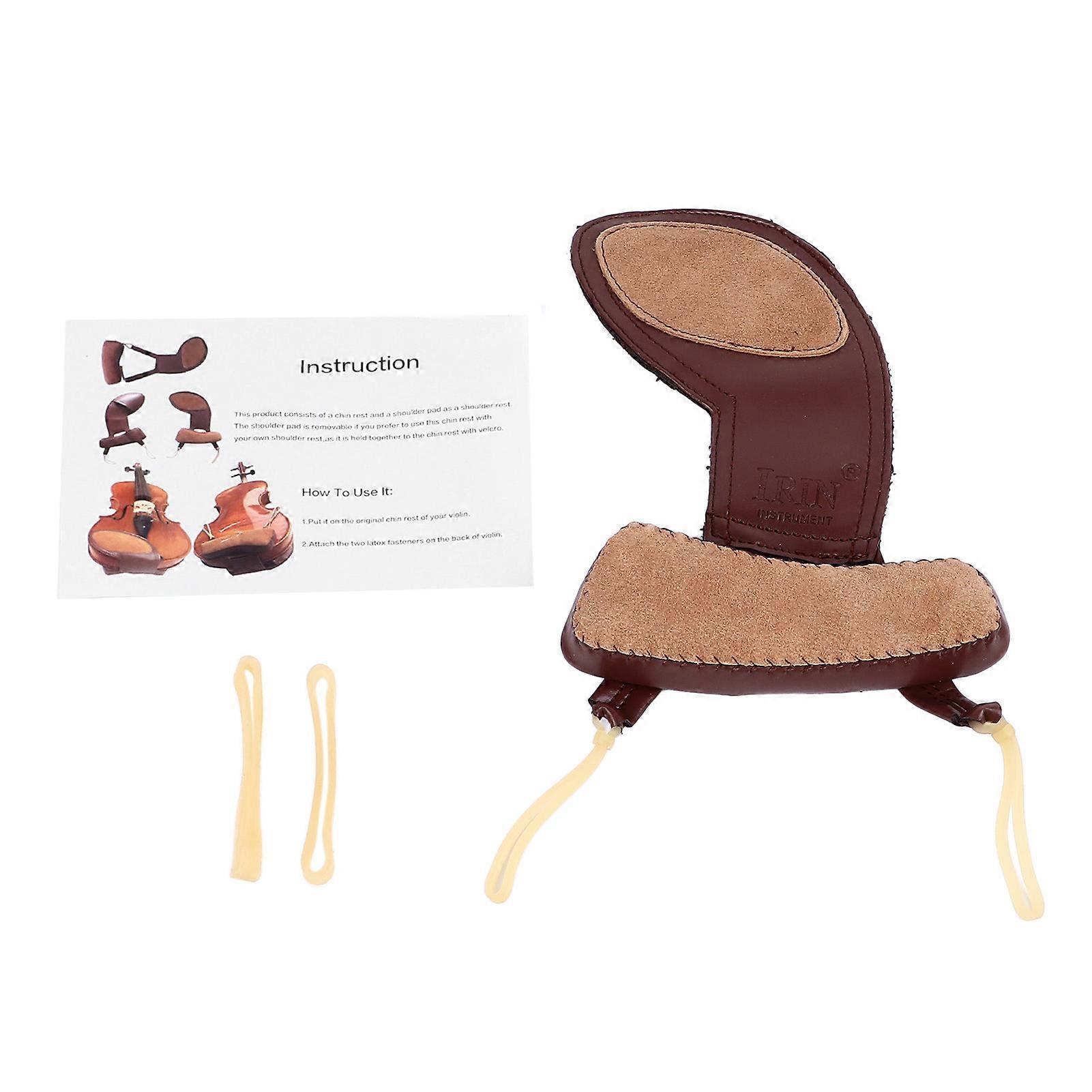 Violin Shoulder and Chinrest Pad 2 in 1 Anti Slip Waterproof Violin Shoulder Cushion 1/21/4